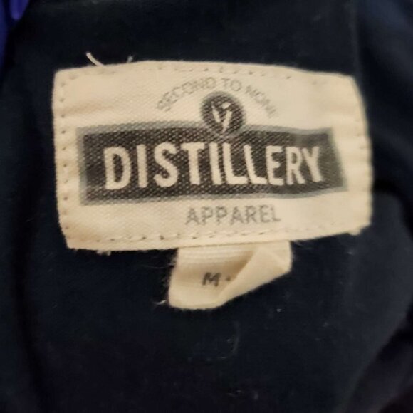 Mens Relaxed Fit Blue Button Up Short Sleeve Shirt Medium - Picture 5 of 6